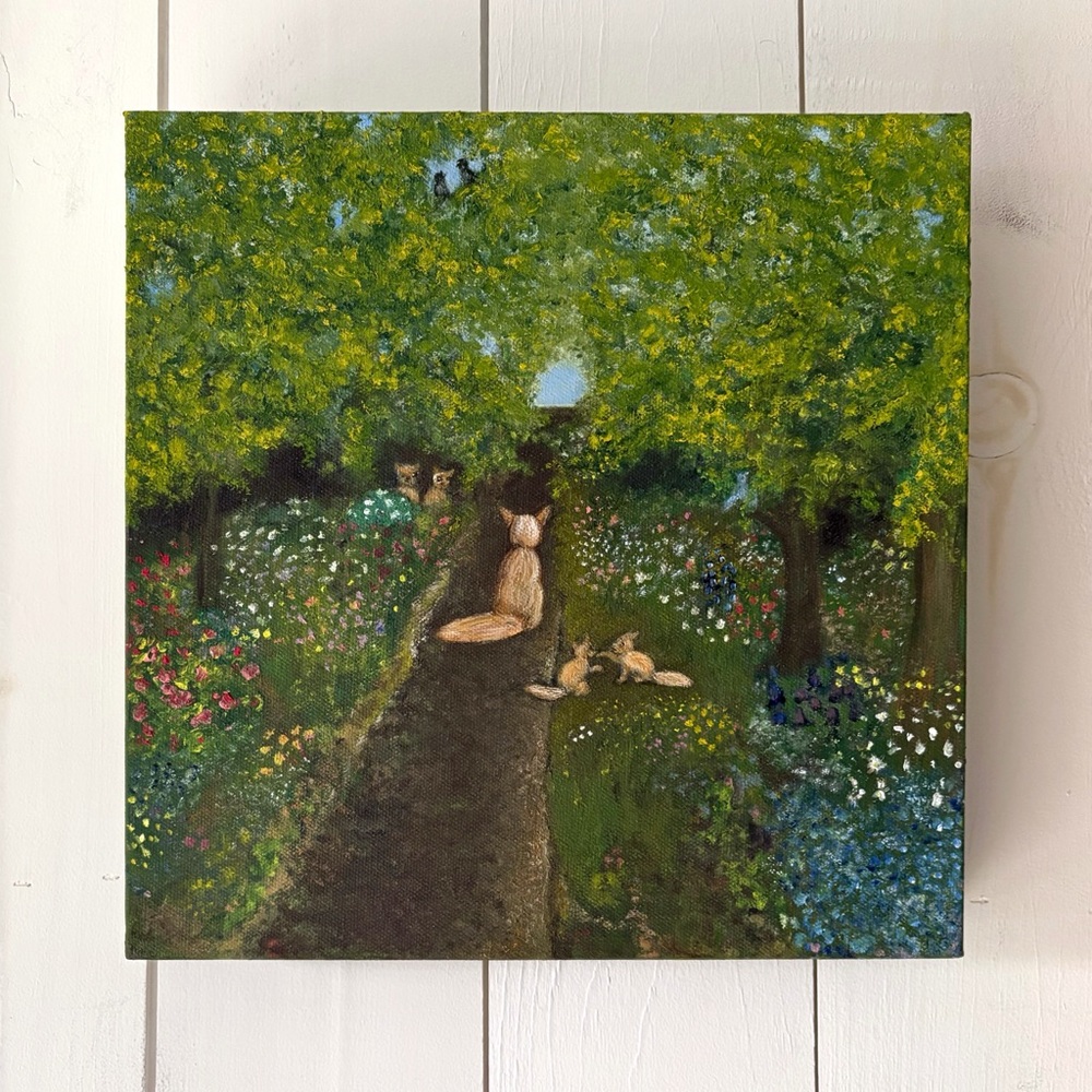 Mama’s Not Looking Oil Painting Signed Original Art Gallery Wrapped Canvas